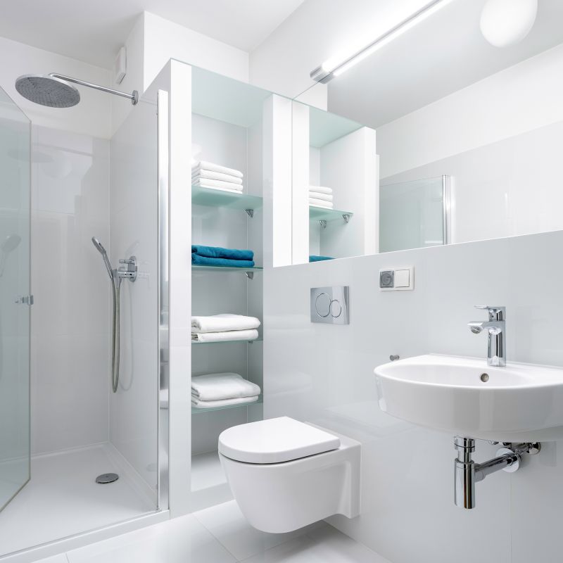 Walk-In Shower with Minimal Barrier